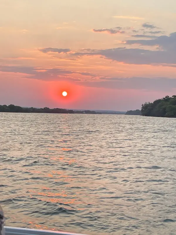 Sunset river cruise on the Zambezi