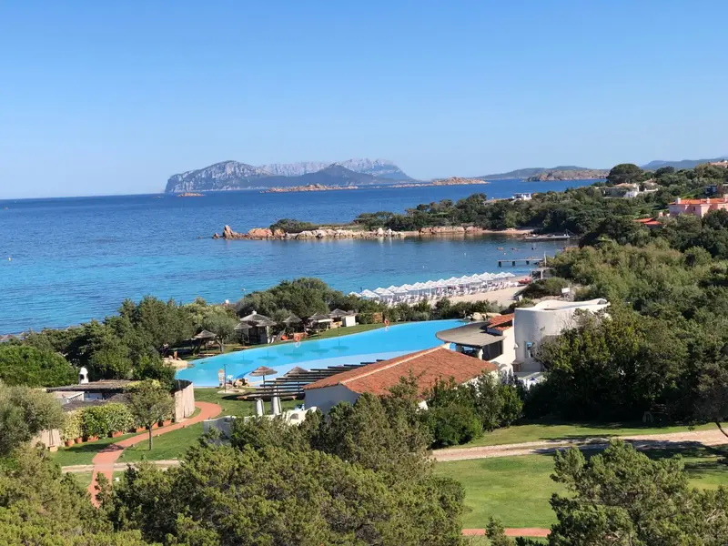 Costa Smeralda resort and Tavolara island, Sardinia, Italy
