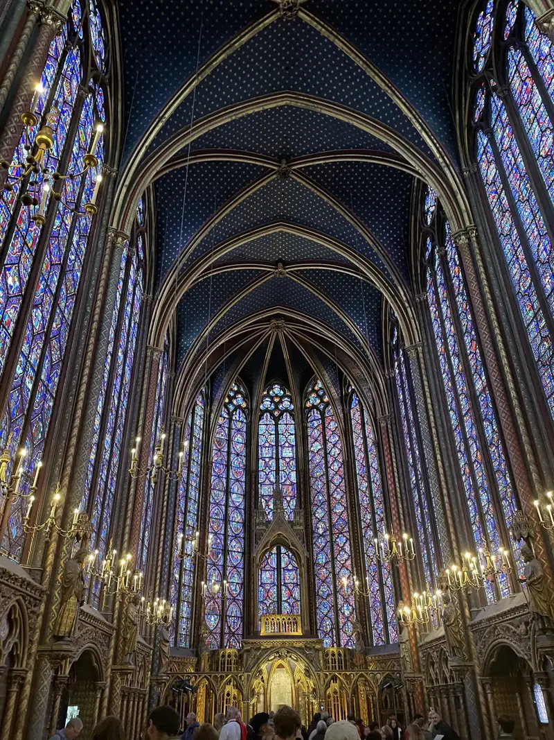 Stained glass of Sainte-Chapelle, Paris, France